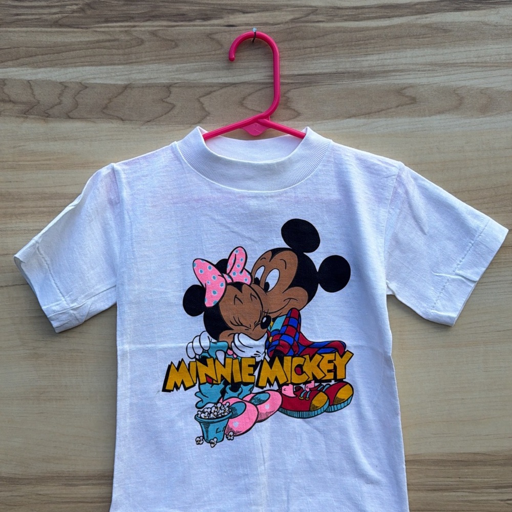 Vintage Minnie & Mickey Kids Graphic Tee - White
